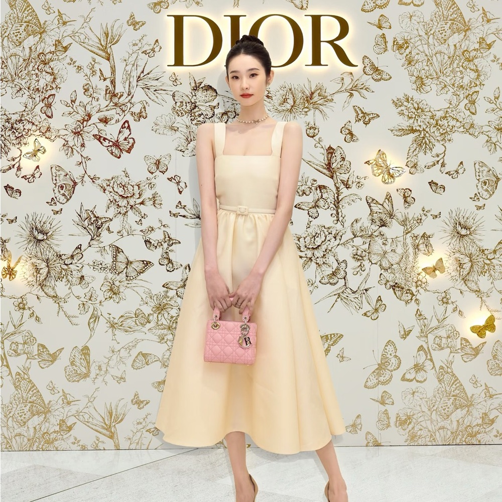 Dior Cream Midi Dress